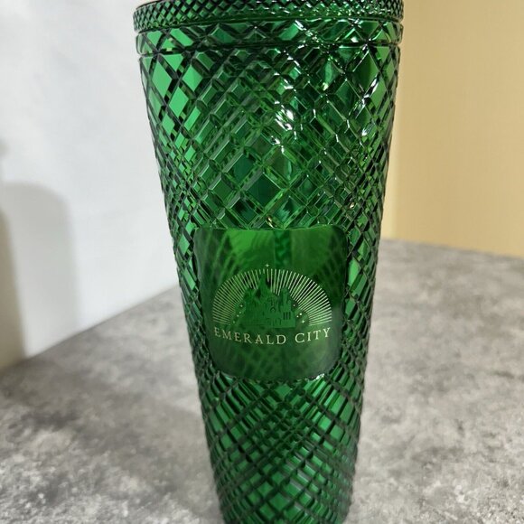 Starbucks “Wicked” 2024 Emerald Green City 24 Oz. Tumbler Cup NEW W/ Topper - Picture 4 of 7